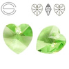 6228 MM 18 Swarovski Heart PERIDOT