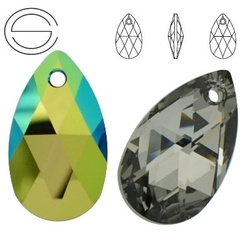 6106 MM 22 Swarovski Pear-shaped SCARABAEUS GREEN