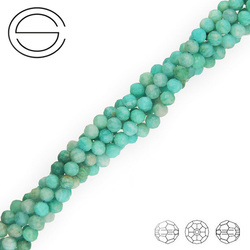 KN-RF-4,0 AMA/G Natural stone - round faceted - AMAZONITE