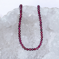 KN-RF-3,0 GAR Natural stone - round faceted - GARNET 10 pcs.