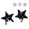 4745 MM 10 Swarovski Star SILVER NIGHT SINI F