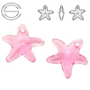 6721 MM 16 Swarovski Starfish LIGHT ROSE