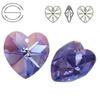 6228 MM 18 Swarovski Heart TANZANITE AB