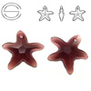 6721 MM 20 Swarovski Starfish BURGUNDY