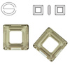 4439 MM 14 Swarovski Square Ring SATIN SAT