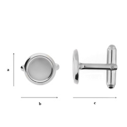 MTW-10 Cufflinks base Silver 925