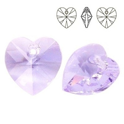 6228 MM 14 Swarovski Heart VIOLET