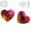 2808 MM 14 Swarovski Heart FB ASTRAL PINK API F