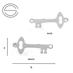 CL-619/B KEY Silver 925