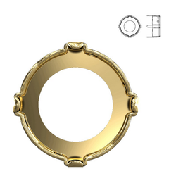 1681/S MM 12 Swarovski Vision - Brass