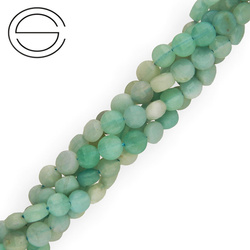 KN-CNF-4,0 AMA Natural stone - coin faceted - AMAZONITE