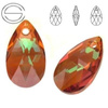 6106 MM 16 Swarovski Pear-shaped COPPER COP