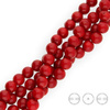 KN-RS-6,0 COR Natutal stone - round smooth - RED CORAL