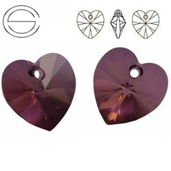 6228 MM 14 Swarovski Heart LILAC SHADOW LISH