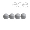 PRECIOSA 131-10-011 Pearl 8 mm CERAMIC GREY 1 pkg. = 100 pcs.