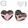 2808 MM 10 Swarovski Heart FB ANTIQUE PINK ANTP F