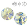 6428 MM 8 Swarovski XILION Disc Crystal AB