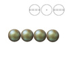 PRECIOSA 131-10-011 Round Pearl Maxima 8 mm PEARLESCENT KHAKI 1 pkg. = 100 pcs.