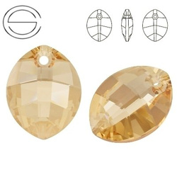 6734 MM 23 Swarovski Pure Leaf GOLDEN SHADOW GSHA