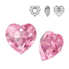 6432 MM 10,5 Swarovski Heart Cut ROSE