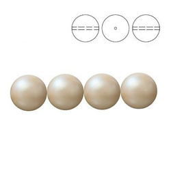 PRECIOSA 131-10-011 Round Pearl Maxima 8 mm PEARLESCENT YELLOW 1 pkg. = 10 pcs.