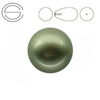 5816 MM 15 Swarovski POWDER GREEN PEARL (PRGPRL)