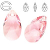 6106 MM 16 Swarovski Pear-shaped LIGHT ROSE