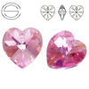 6228 MM 14 Swarovski Heart ROSE AB