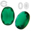 OV II MM 7 Glass stone GREEN EMERALD