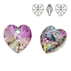 6228 MM 14 Swarovski Heart VITRAIL LIGHT VL