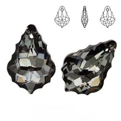 6090 MM 16 Swarovski Baroque SILVER NIGHT SINI