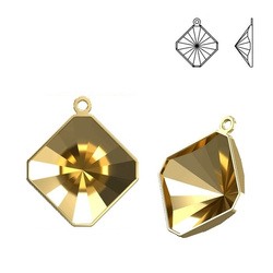 4499/J MM 14 Swarovski Square - oprawa - Gold