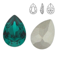 4320 MM 10 Swarovski Pear-shaped EMERALD F