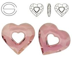 6262 MM 34 Swarovski Miss U Heart ANTIQUE PINK