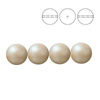 PRECIOSA 131-10-011 Round Pearl Maxima 8 mm PEARLESCENT YELLOW 1 pkg. = 10 pcs.