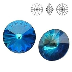 1122 MM 12 Swarovski Rivoli BERMUDA BLUE BBL F