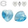 6228 MM 18 Swarovski Heart AQUAMARINE