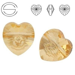 5742 MM 14 Swarovski Heart GOLDEN SHADOW GSHA