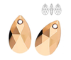 6106 MM 16 Swarovski Pear-shaped ROSE GOLD ROGL x2