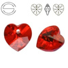 6228 MM 14 Swarovski Heart LIGHT SIAM AB