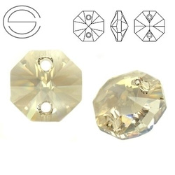 6404 MM 14 Swarovski Octagon SILVER SHADE SSHA