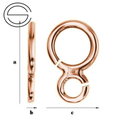 KWRG-117 Krawatka Srebro 925 ROSE GOLD