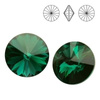 1122 MM 12 Swarovski Rivoli EMERALD F