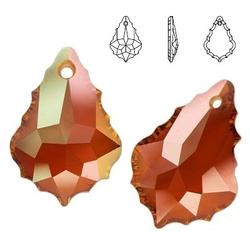 6091 MM 28 Swarovski Baroque Flat COPPER COP