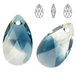 6106 MM 22 Swarovski Pear-shaped CRYSTAL MONTANA B