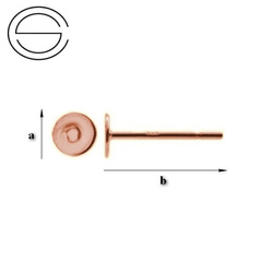 GWPRG-5 Sztyfty do wklejania Srebro 925 ROSE GOLD