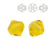 PRECIOSA 451-69-302 Rondelle Maxima MM 4 CITRINE 1 pkg. = 720 pcs.