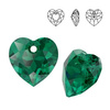 6432 MM 8 Swarovski Heart Cut EMERALD