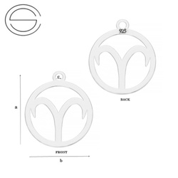 CL-685 Zawieszka zodiak BARAN - Srebro 925