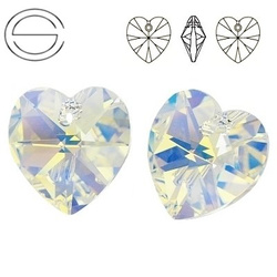 6228 MM 18 Swarovski Heart Crystal AB